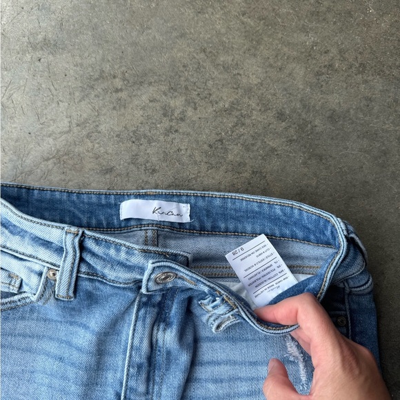 KanCan Light Blue Distressed Ankle Jeans - Picture 3 of 6